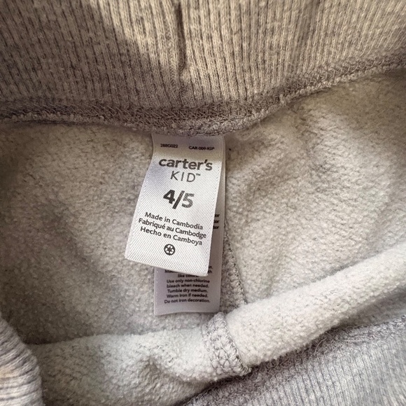 Carter's Kids Sweat Pants Camouflage Drawstring Elastic Waist & Cuffs Boys 4/5 M - Picture 6 of 8